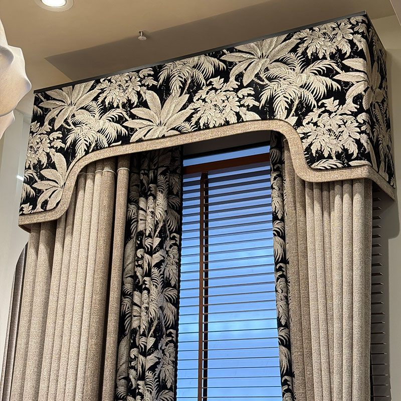 美式复古风法式中古风客厅窗帘