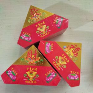 七彩莲花聚宝盆半成品厂家直销支持成品发货莲花片折纸三角纸菠萝