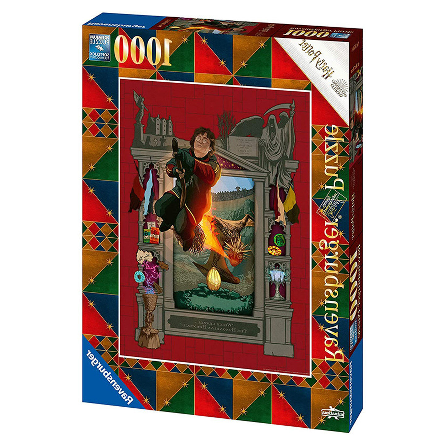 德国Ravensburger 原装进口哈利波特1000片儿童益智减压成人拼图