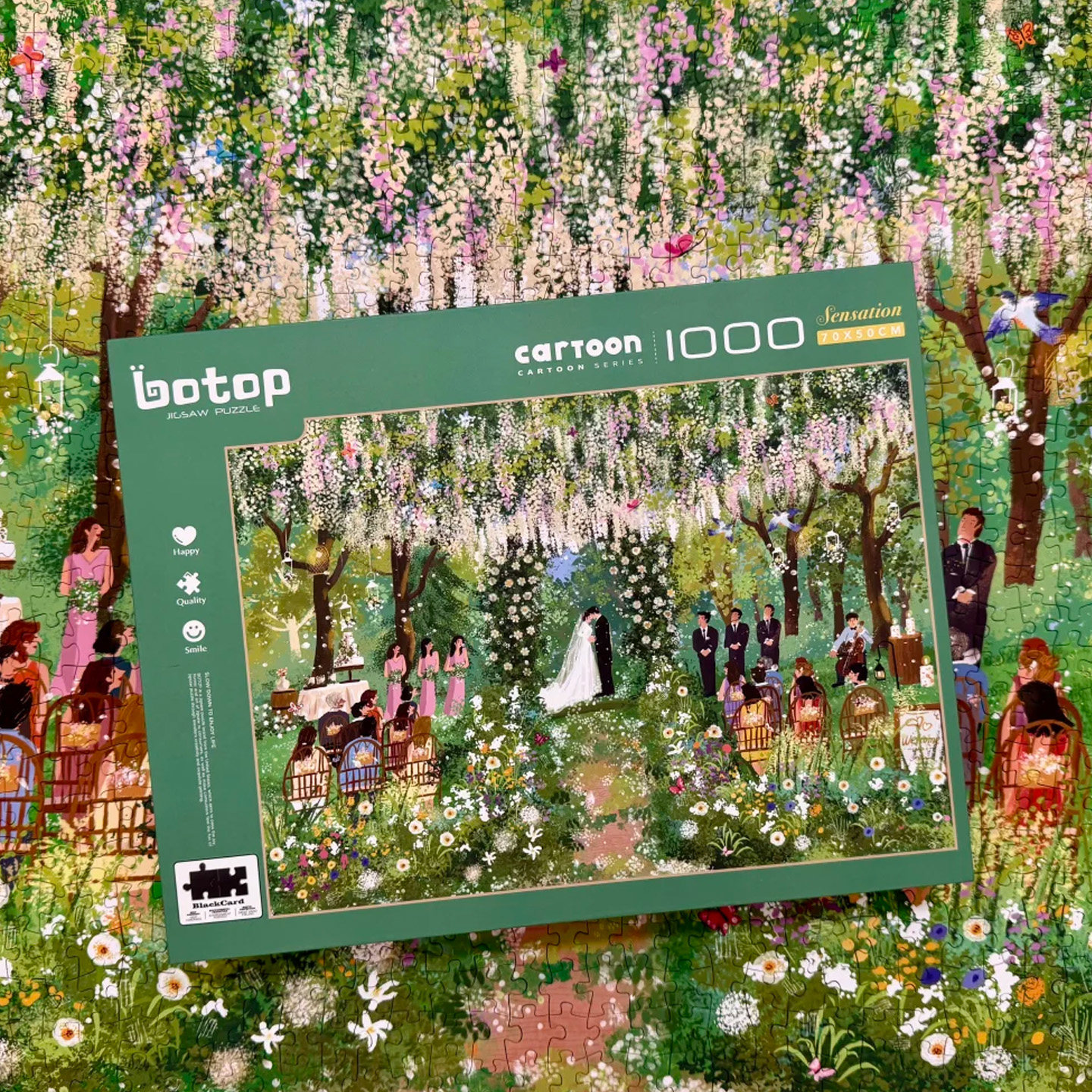 botop正版丝绒拼图结婚情侣礼物