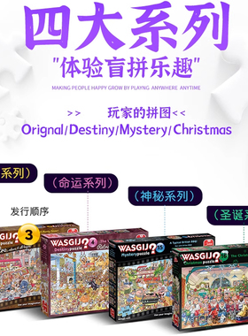 2023北欧限定荷兰进口Jumbo悬疑系列1000片创意益智成人拼图挂画