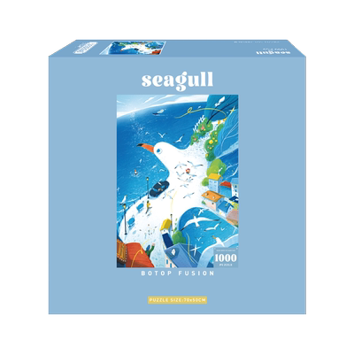 botop fusion  海鸥巴蒂 1000片治愈系拼图卡通益智解压成人玩具