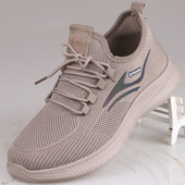 秋冬一脚蹬加绒轻便飞织休闲百搭软底防滑爸爸鞋 老北京布鞋 男单鞋