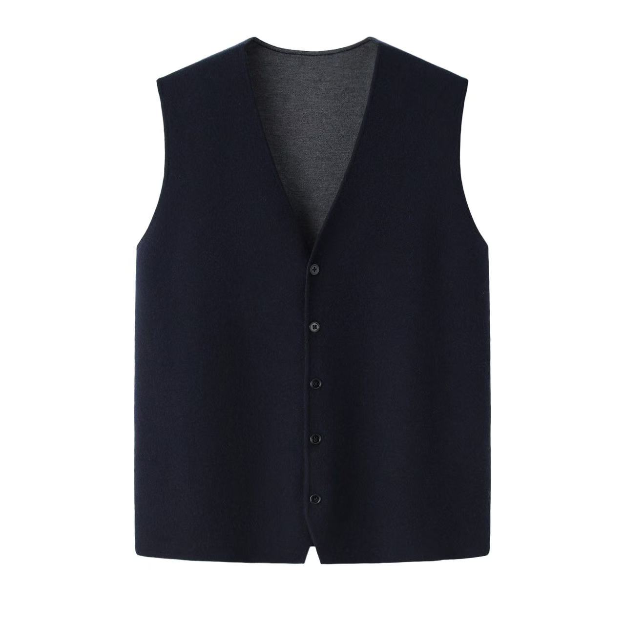 简约男士保暖羊绒坎肩背心