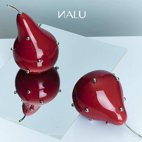 NALU那路梨子书挡摆件高级轻奢创意乔迁礼物书立书夹书靠