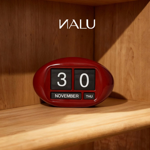 NALU那路鸡蛋万年历创意高级设计感圣诞节礼物桌面摆件日历中古风