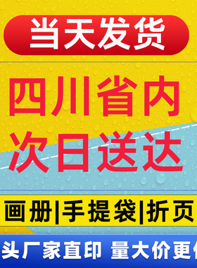 四川源头印刷工厂定制画册手提袋折页宣传单说明书籍作品集次日达