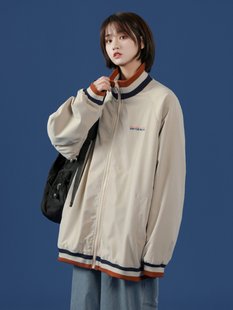 Men's demi-season jacket, baseball uniform for beloved, American style, plus size, 2025 years