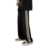 Осенние демисезонные повседневные брюки, ретро штаны, в американском стиле, оверсайз, свободный прямой крой