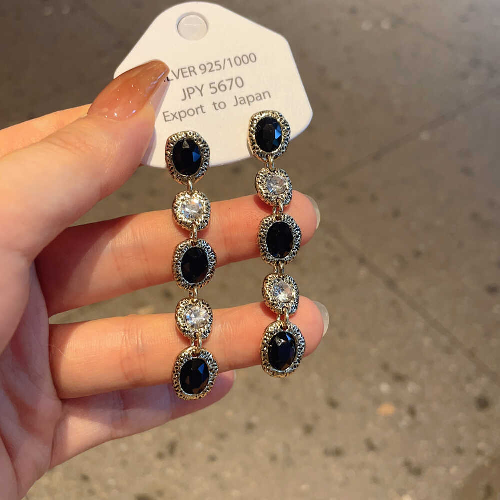 做旧s925银针设计中古耳饰欧美