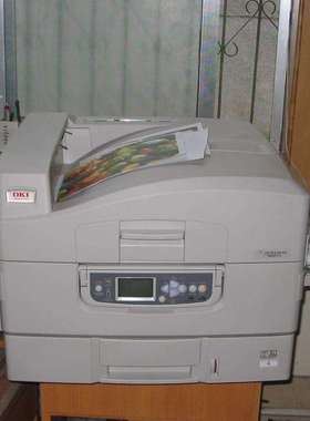 OKI c910rb双色机 c9600 9800 9850不干胶厚卡纸A3彩色激光打印机