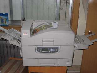 9800 c9600 9850不干胶厚卡纸A3彩色激光打印机 c910rb双色机 OKI