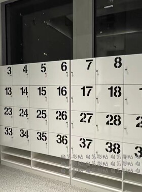 序号标识数字贴纸ins风