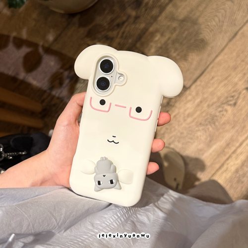 乐乐心愿屋 韩国Ganadi小狗小猫转转适用iPhone18promax手机壳苹果17pro防摔1543软硅胶全包y2k小众可爱16女