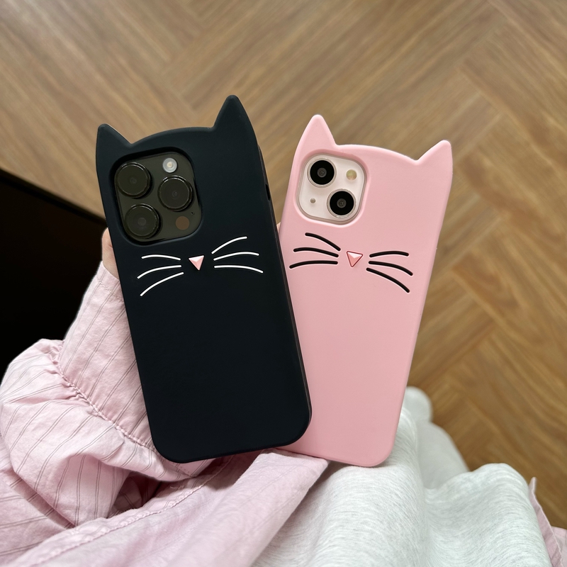 iphone日系猫耳手机壳