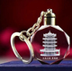 水晶钥匙扣滕王阁黄鹤楼清华天坛景点纪念品发光毕业小礼物送游客