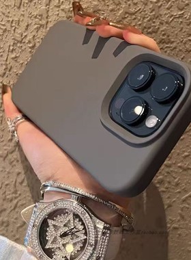 奈斯炭灰色适用oppoReno13/12手机壳pro液态硅胶X7 ultra全包边x6防摔Find X8S高级7感k11简约10橡皮擦9耐脏+