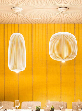 意大利进口Foscarini spokes别墅客厅餐厅吧台挑空北欧吊灯