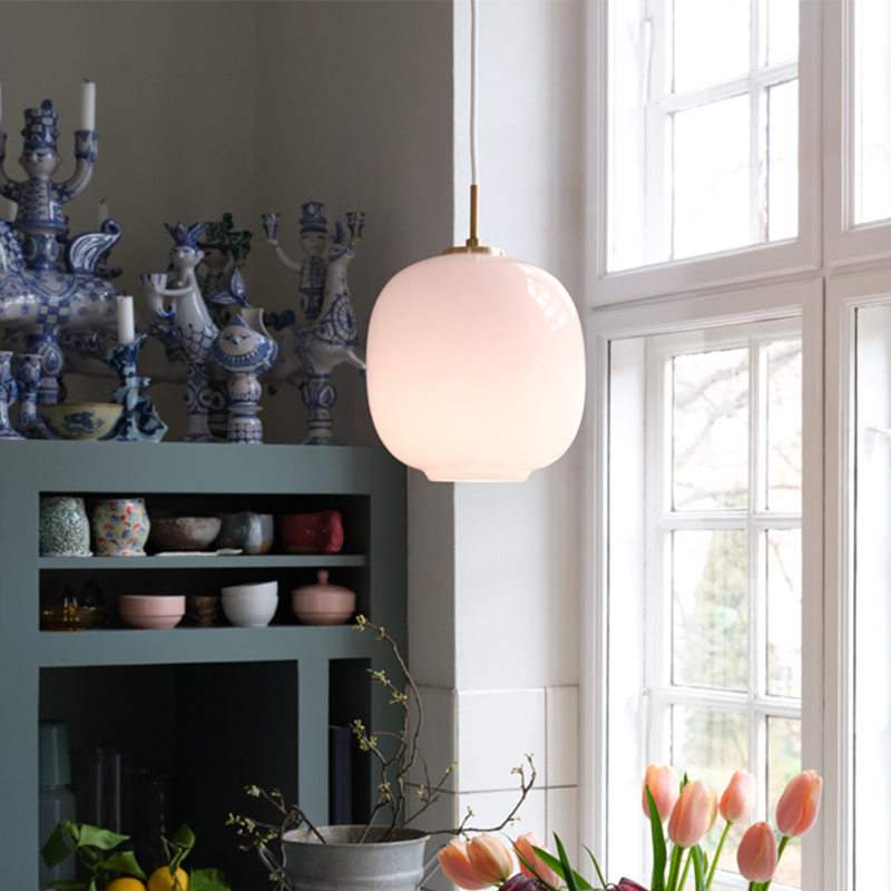 丹麦原装进口Louis Poulsen Vl45北欧现代餐厅吧台粉色玻璃吊灯