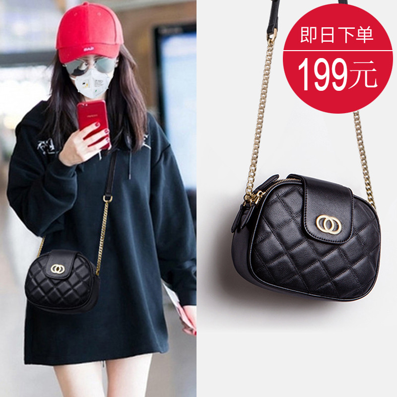朱尔真皮链条包女新款女包单肩小包包百搭潮时尚夏季斜挎包女