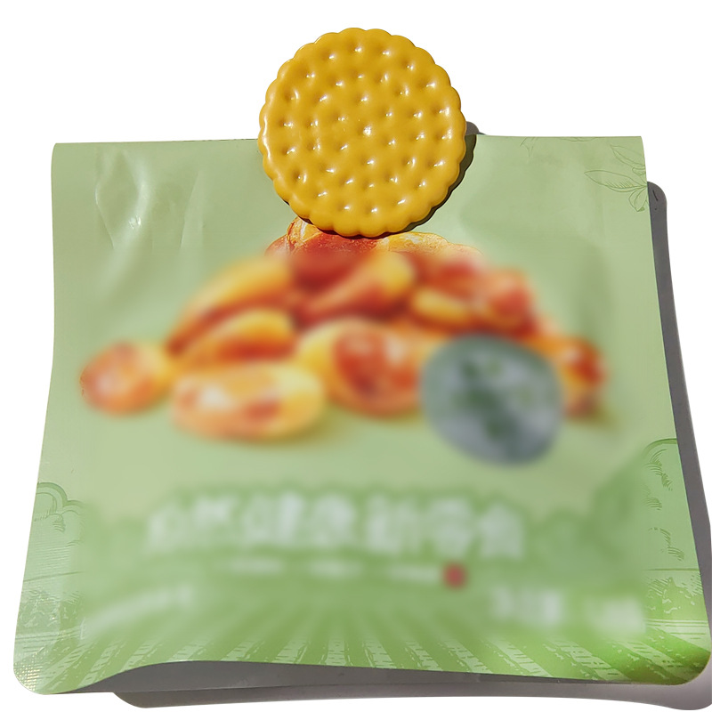 创意饼干小零食造型密封夹单个圆形收纳小夹子家用厨房整理封口