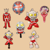 奥特曼正版 卡通铝膜气球主题儿童宝宝周岁生日装 饰场景布置打击棒