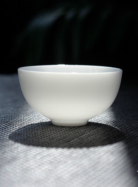 特白瓷蛋壳杯薄胎小号纯白