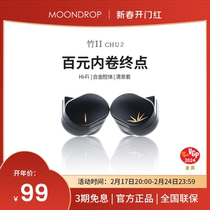 水月雨竹2 DSP解码可换线HiFi带麦可调音3.5/TypeC耳机千元级振膜
