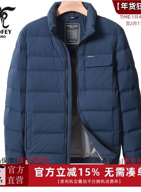 龙达飞新品【专柜同款】青年男士冬季时尚百搭立领羽绒服S16512D1