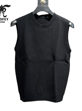 龙达飞【专柜同款】男士时尚百搭针织坎肩套头马甲毛衫S26137Q1