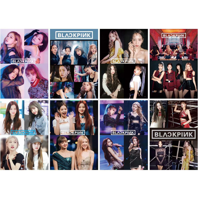 blackpink海报全新明星周边宿舍壁纸挂画墙贴墙纸卡贴明信片订制