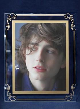 提莫西查拉梅周边Timothée Chalamet甜茶玻璃相框画摆台diy定制