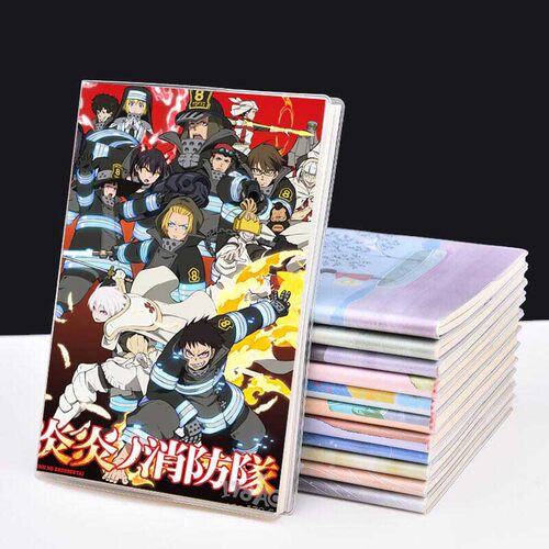 炎炎消防队森罗日下部第8队套胶笔记本子大记事本学生文具定制B5