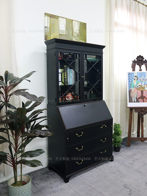 法式复古多功能秘书桌放书写字