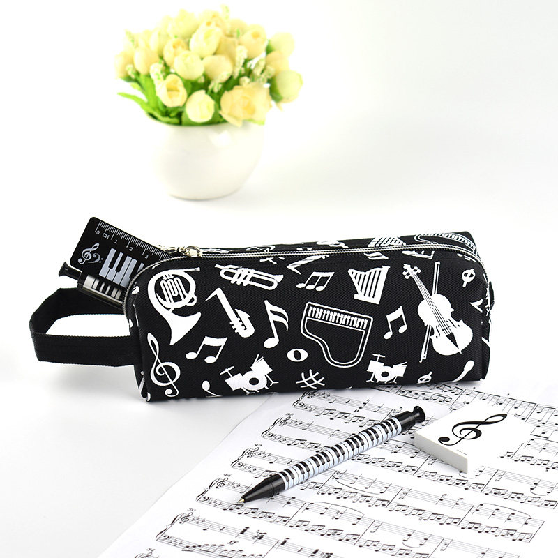 台湾音乐文具音符笔袋乐器笔袋音乐家笔袋音符文具大笔袋学生礼物