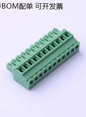 DB2EKA-3.81-11P-GN-S 插拔式接线端子 3.81mm 1x11P 排数:1 每排