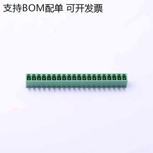 DB2ERC-3.81-20P-GN 插拔式接线端子 3.81mm 1x20P 排数:1 每排P