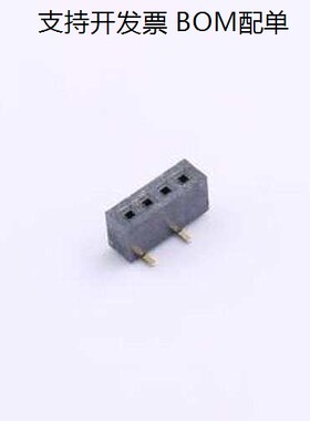 CSCC118-0402A002C1AC 排母 1x4P 间距:1mm 立贴 SMD,P=1mm(交错