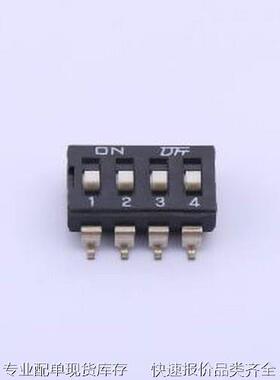 KH-10027B-SMT2.54-4P 拨码开关 KH-10027B-SMT2.54-4P SMD-8P,6.