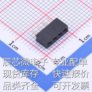 KH-2FH-1X4P-H4.3 排母 间距:2mm 1x4P 直插原装现货