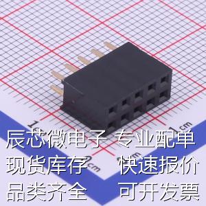 X6521FV-2x05-C85D32 排母 间距:2.54mm 2x5P 直插 Y型 PC3.2 PBT