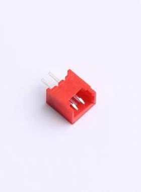 XY-MX1.25-2A11-R 线对板针座 MX 1.25mm 1x2P 直插 红色 插件,P=