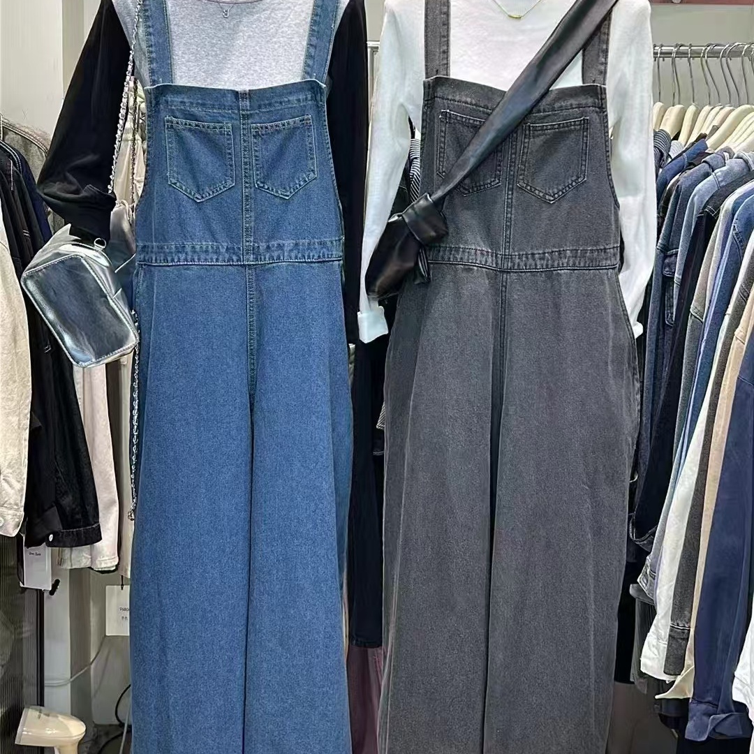 DanDxH秋季学院风背带连体长裤