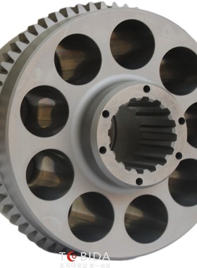 M2X210回转泵 旋转泵的泵胆柱塞配油盘 日立300住友300神SK钢配件