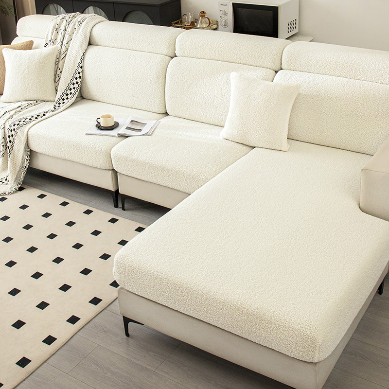 沙发套罩全包万能套新款通用加厚泰迪绒沙发坐垫靠背套笠盖布防滑