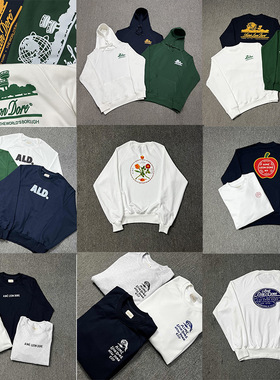 Aime Leon Dore纽约皇后区地标建筑印花连帽简约百搭字母卫衣