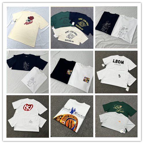 跨境热款Aime Leon Dore趣味印花短袖T恤欧美潮流休闲男女短袖潮