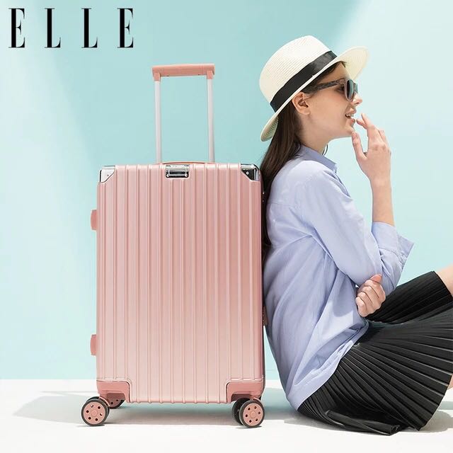 ELLE 时尚热销款男女学生通用行李箱万向轮拉链密码拉杆箱旅行箱