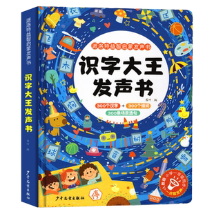 会说话的识字大王发声书 幼儿学前识字书3-6岁儿童手指点读书3000字幼儿启蒙早教书发声书 早教有声书发声书识字书幼儿认字书2000