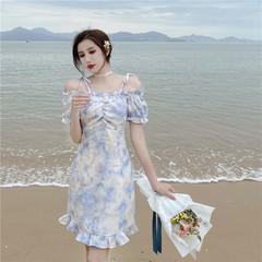 Real price pure desire wind tie dye holiday dress